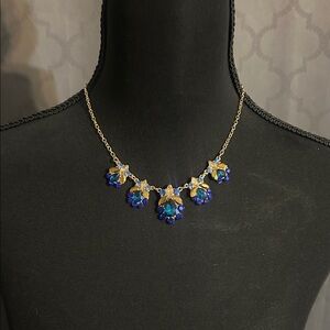 Monet Elegant Blue and Gold Necklace